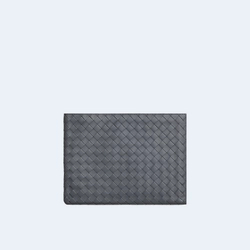 보테가 베네타 인트레치아토 하프지퍼 파우치